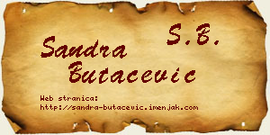 Sandra Butačević vizit kartica